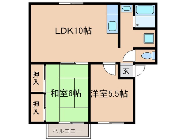 ラッキービレッジの物件間取画像